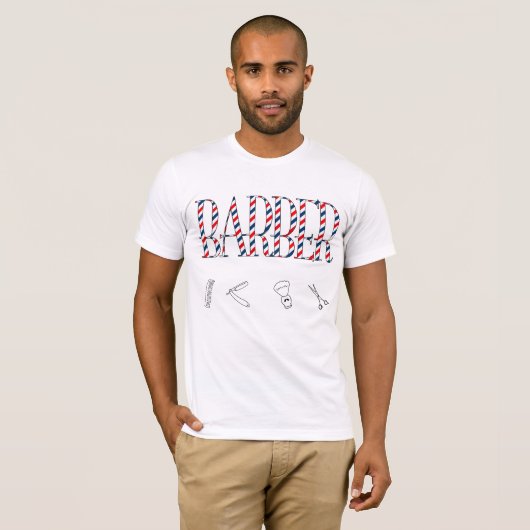 Barber T-shirt (Voorkant volledig)