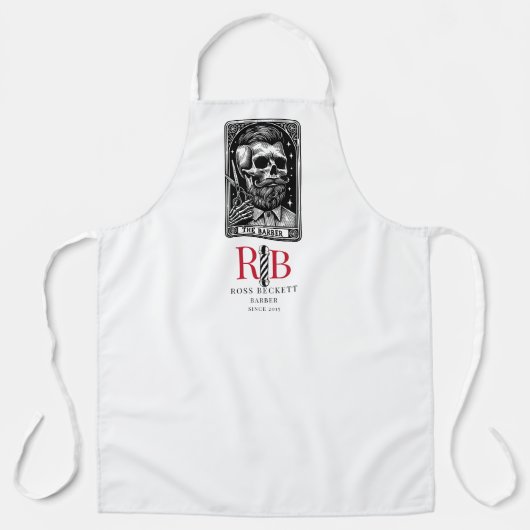  Barber Tarot Logo Monogram Schort (Voorkant)