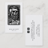 Barber Tarot Logo Monogram Visitekaartje (Voorkant / Achterkant)