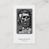 Barber Tarot Logo Monogram Visitekaartje (Voorkant)