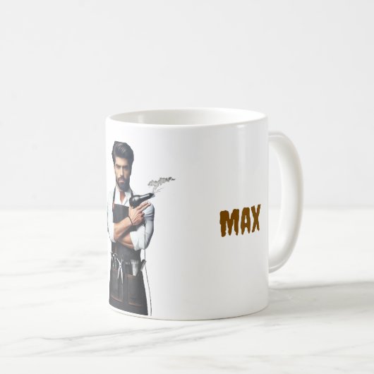 Barber thema Mok & Cup (Voorkant rechts)