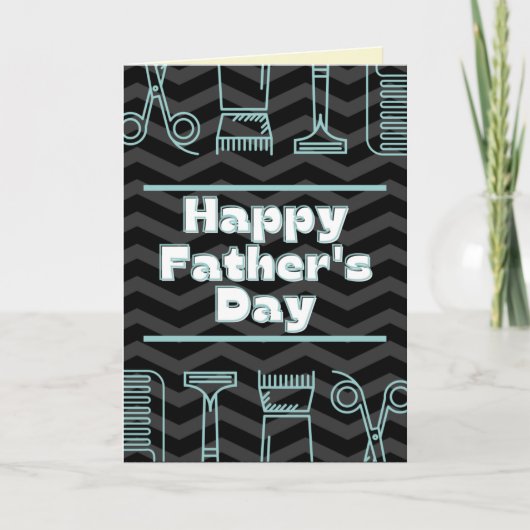 Barber ThGeachte Happy Vaderdag Card Kaart (Voorkant)