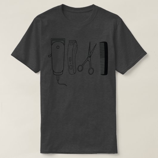 Barber Tools 4 T-shirt (Design voorkant)