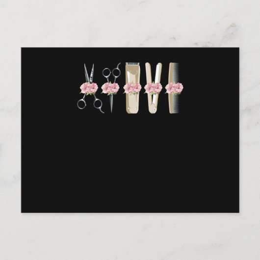 Barber Tools Love Briefkaart (Voorkant)