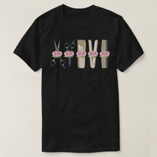 Barber Tools Love T-shirt (Design voorkant)