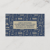 Barber Tools Patroon Afsprakenkaartje (Achterkant)