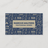 Barber Tools Patroon Afsprakenkaartje (Voorkant)