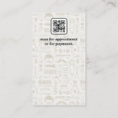 Barber Tools set | Qr-code Visitekaartje (Achterkant)