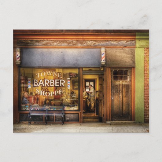 Barber - Towne Barber Shop Briefkaart (Voorkant)
