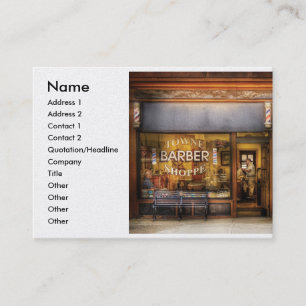 Barber - Towne Barber Shop, Name, Address 1, Ad... Visitekaartje