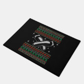Barber Ugly KerstSweater Xmas Deurmat (Schuin)