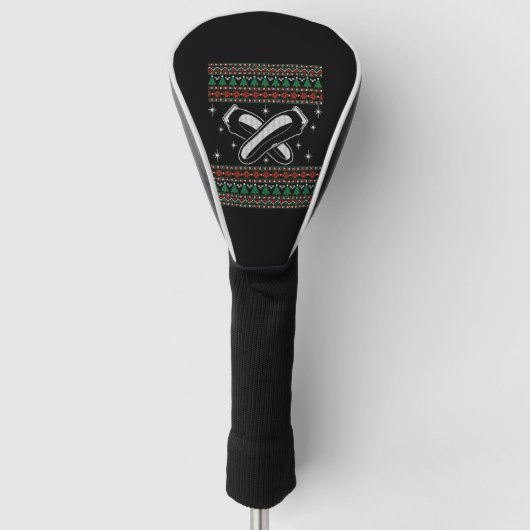 Barber Ugly KerstSweater Xmas Golfheadcover (Voorkant)