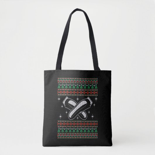 Barber Ugly KerstSweater Xmas Tote Bag (Voorkant)