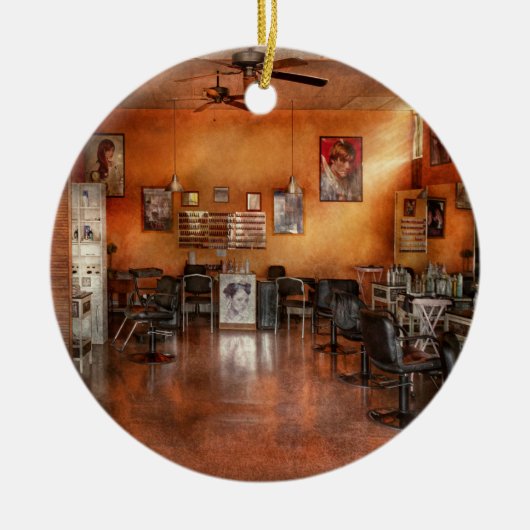 Barber - Unie, NJ - De moderne salon Keramisch Ornament (Voorkant)