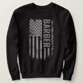 Barber USA Flag Distressed design Trui (Design voorkant)