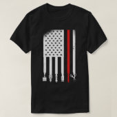 Barber USA Grunge Flag T-shirt (Design voorkant)