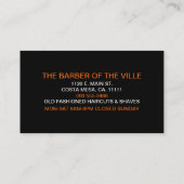 Barber van de Ville Visitekaartje (Achterkant)