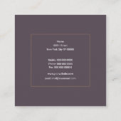 Barber Vierkante Visitekaartje (Achterkant)