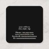 Barber Vierkante Visitekaartje (Achterkant)