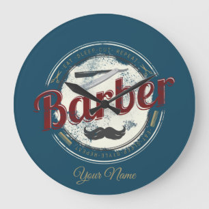 Barber Vintage voor Hair Stylist en Hairdresser Grote Klok