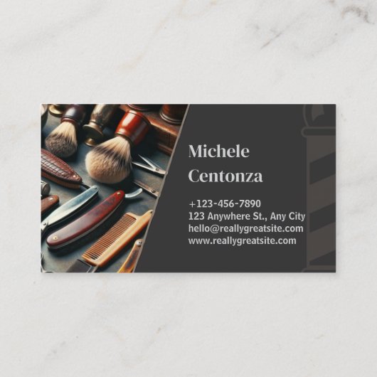 Barber Visitekaartje -  (Achterkant)