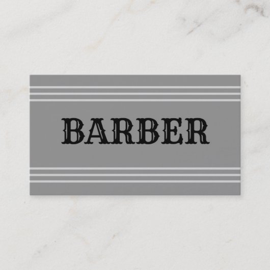 Barber Visitekaartje (Voorkant)