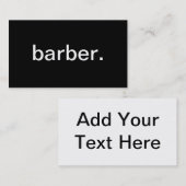 Barber Visitekaartje (Voorkant / Achterkant)