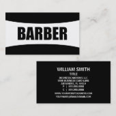 Barber Visitekaartje (Voorkant / Achterkant)