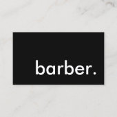 barber. visitekaartje (Voorkant)