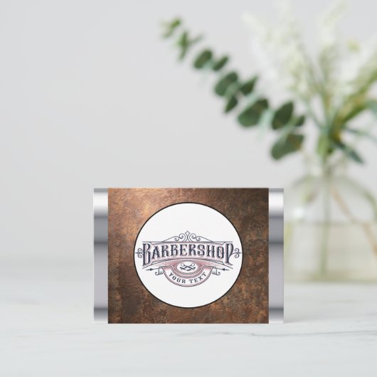 barber visitekaartje (Staand voorkant)