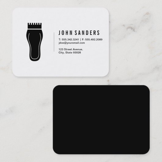 Barber Visitekaartje (Voorkant / Achterkant)