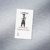 Barber Visitekaartje Magnetisch Visitekaartje (Voorbeeld)