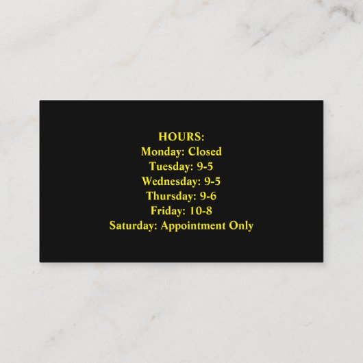 Barber-Visitekaartje met QR-code Visitekaartje (Achterkant)