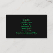 Barber-Visitekaartje met QR-code Visitekaartje (Achterkant)