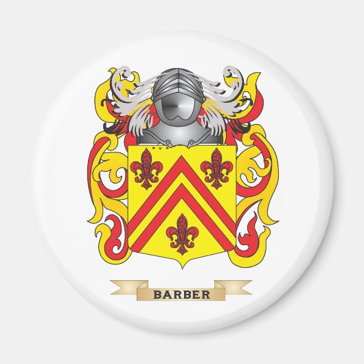 Barber Wapen (Familie Crest) Magneet (Voorkant)
