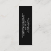 Barber White Klantenkaartje (Achterkant)