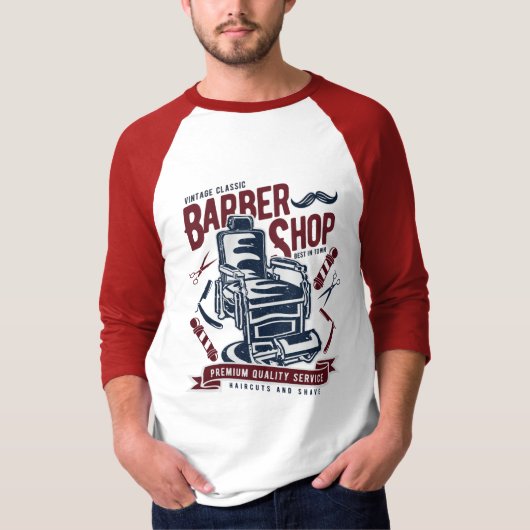 Barber-winkel T-shirt (Voorkant)