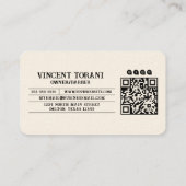  Barber-winkel Visitekaartje (Achterkant)