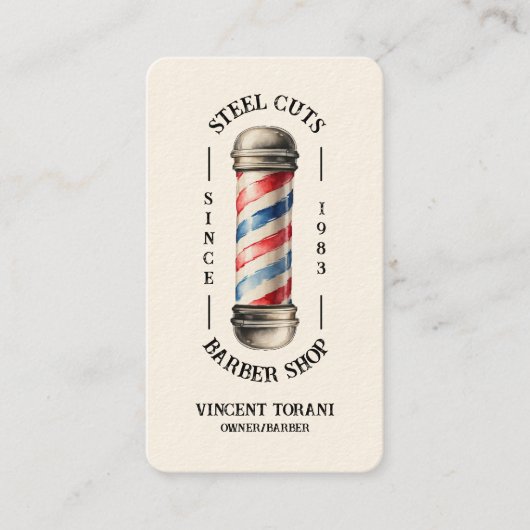  Barber-winkel Visitekaartje (Voorkant)