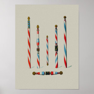 Barber-winkelpolen Poster