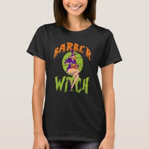Barber Witch Barber Halloween T-shirt