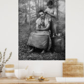 Barber - WWII - GI Haircut Poster (Keuken)