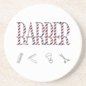 Barber Zandsteen Onderzetter (Voorkant)