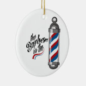 Barber zit in keramisch ornament (Rechts)