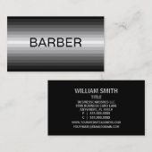 Barber zwart naar wit Visitekaartje (Voorkant / Achterkant)