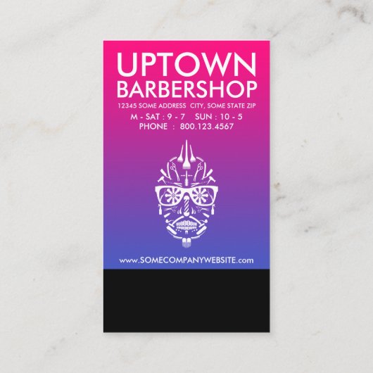 Barberboi Uptown Loyalty Punch Card (Achterkant)