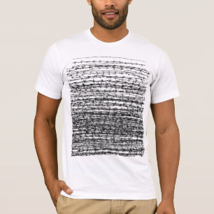 Barberdraad vervaagt t-shirt