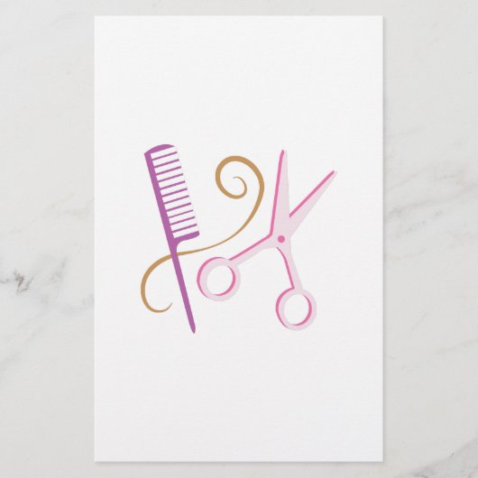 Barbergereedschap Briefpapier (Voorkant)