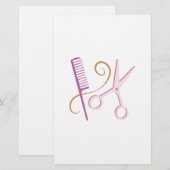 Barbergereedschap Briefpapier (Voorkant / Achterkant)