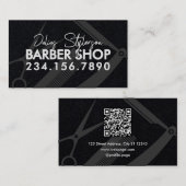 Barbergereedschap moderne herenkapper visitekaartje (Voorkant / Achterkant)